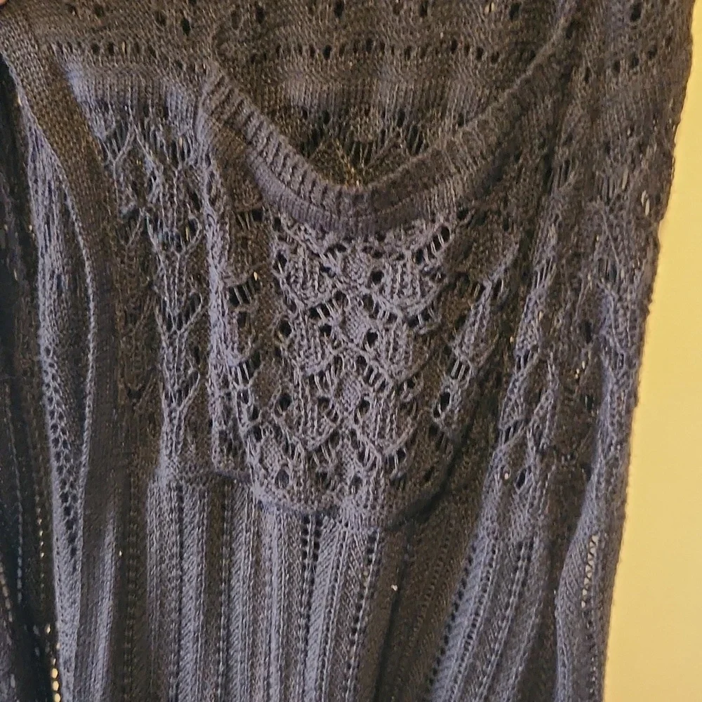 Long Open Knit Duster - Picture 4 of 7